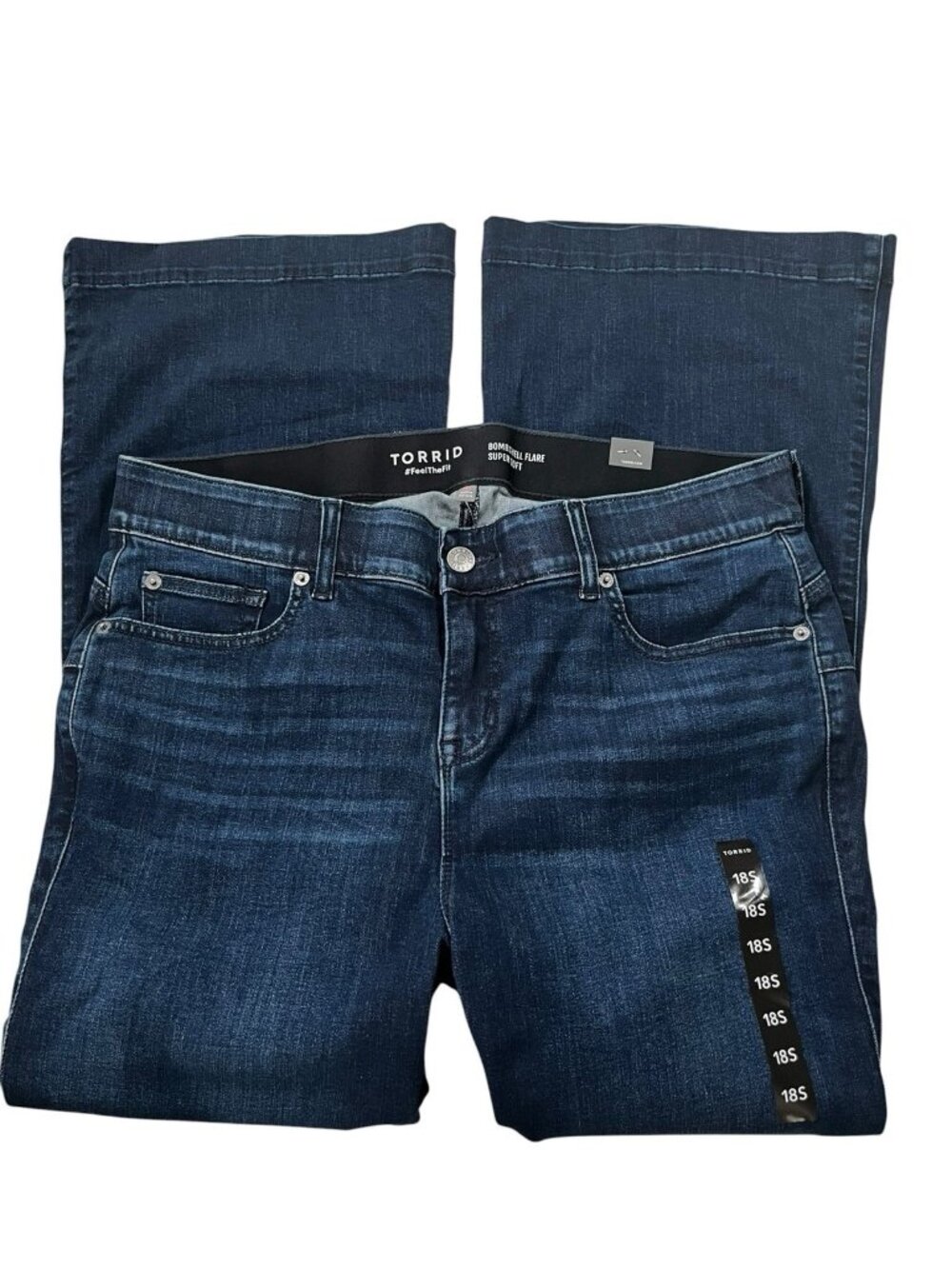 Torrid Super Soft Bombshell Flare stretch jeans Women's size 18S NWT